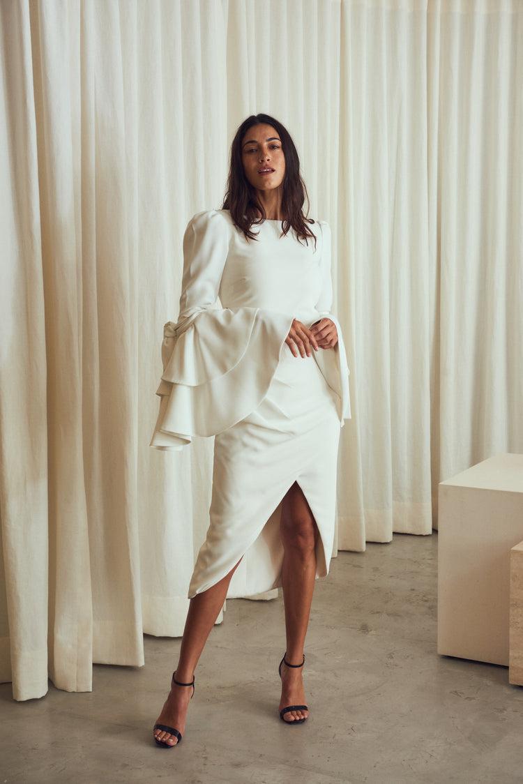 Camille Bogotá White Dress Tienda de fábrica