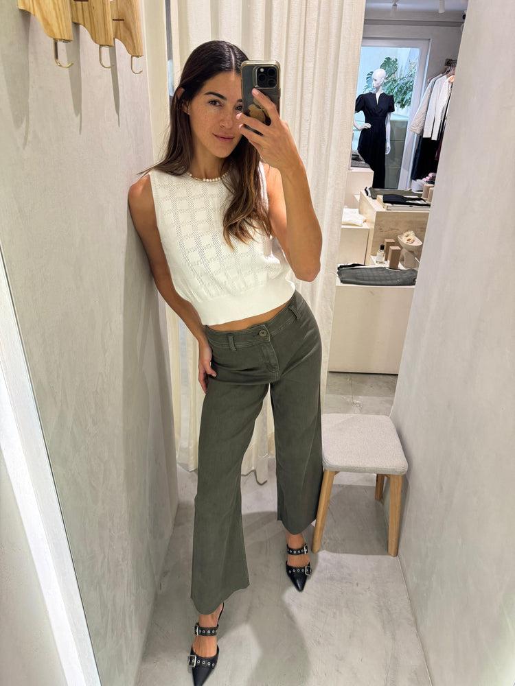 Camille Brazil Olive Jeans Envío internacional gratuito