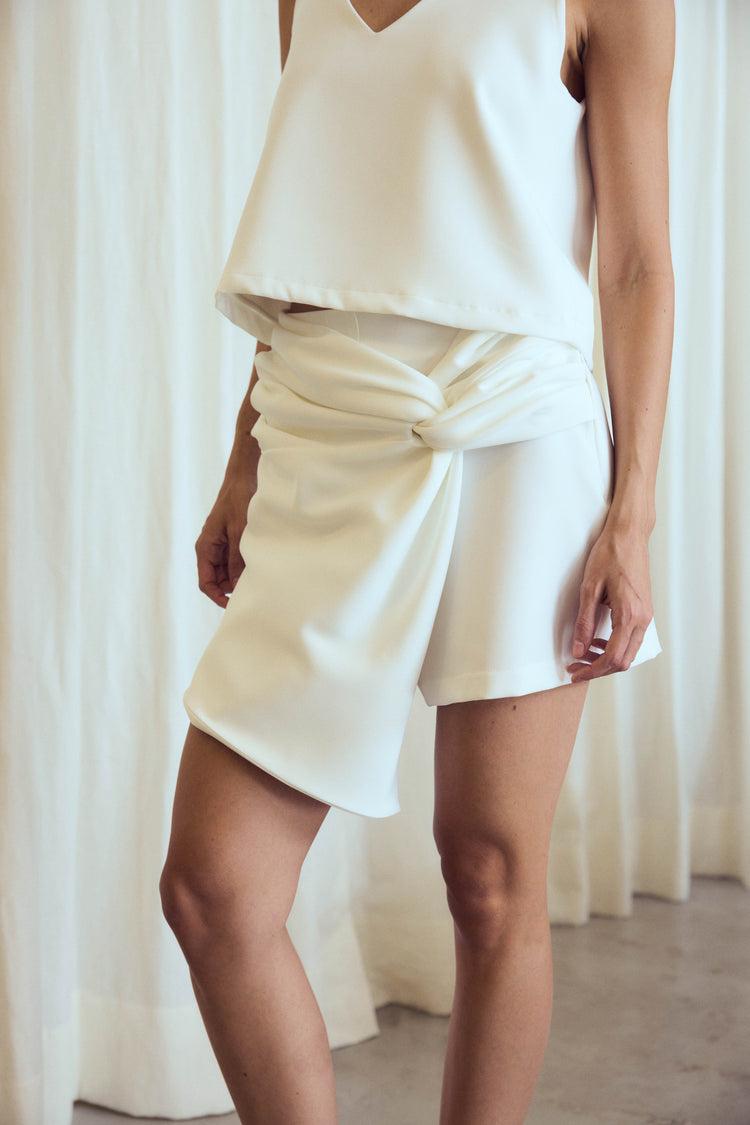 Camille Miami White Skort Oferta especial de fábrica