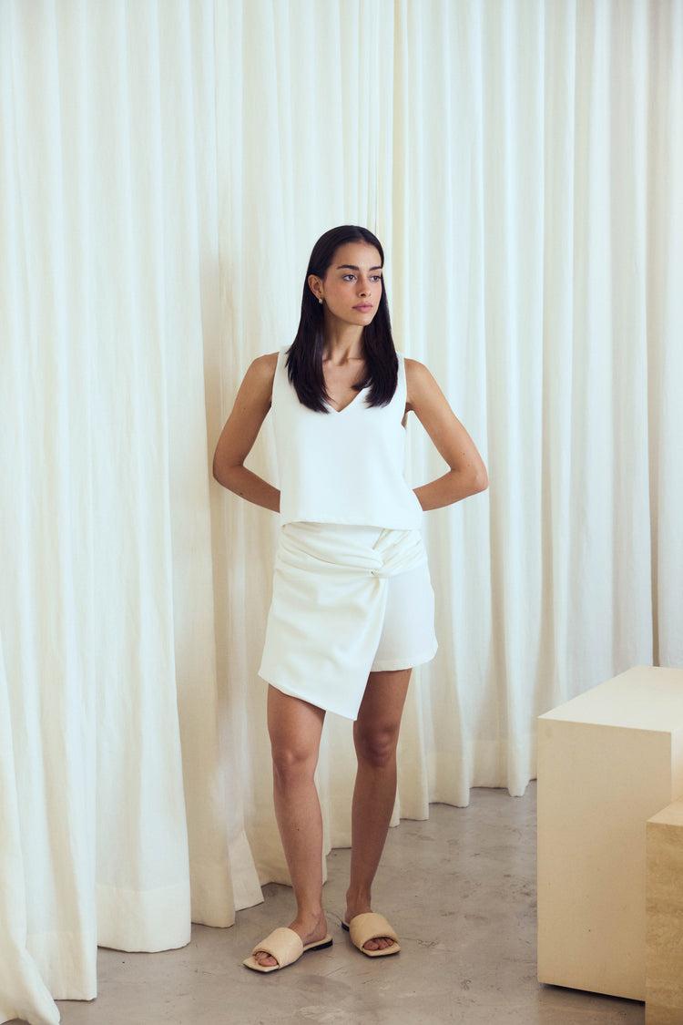 Camille Sydney White Top Tienda de fábrica