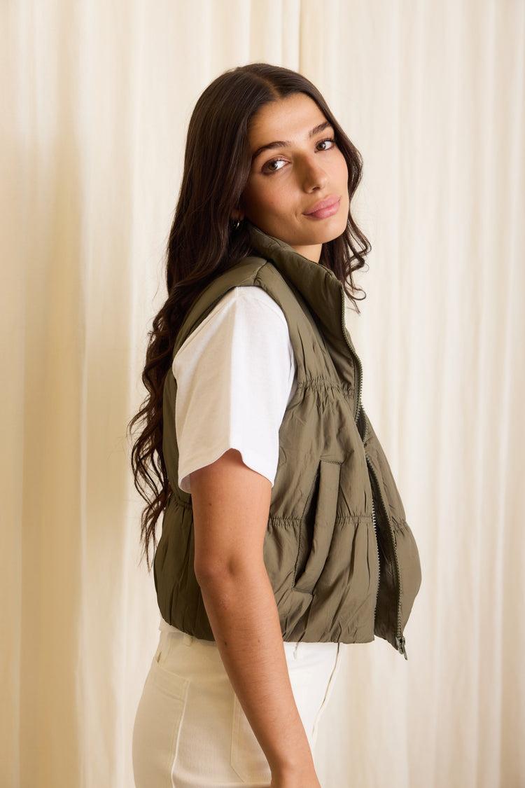 Camille Oslo Olive Vest Oferta exclusiva