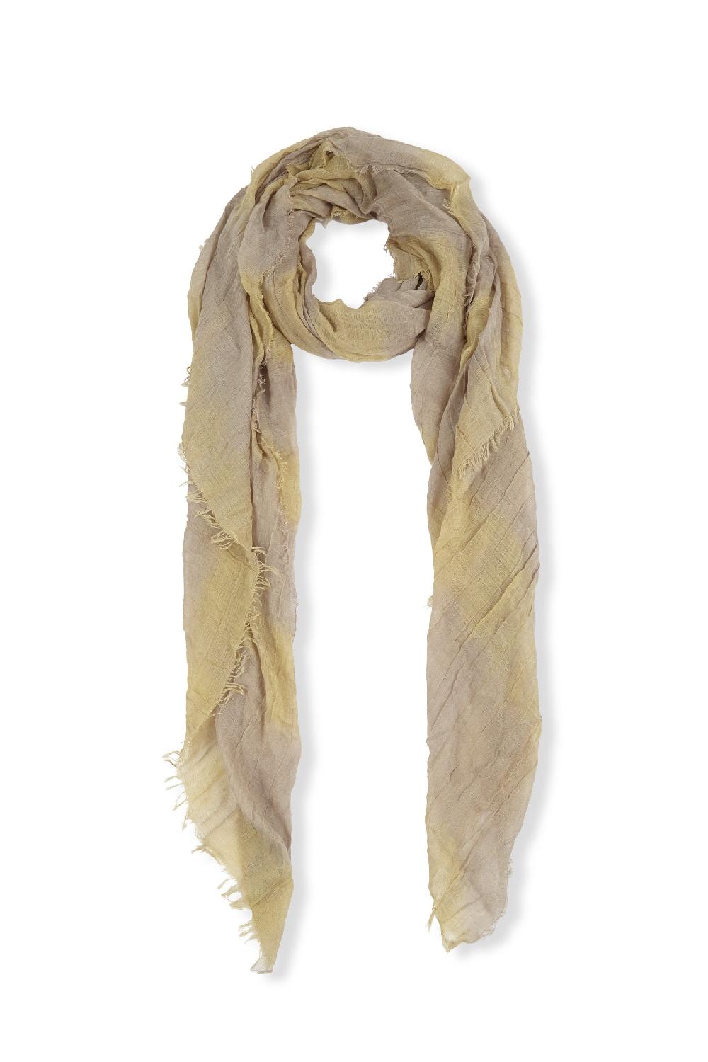 Cortana Postal foulard a rayas amarillo claro