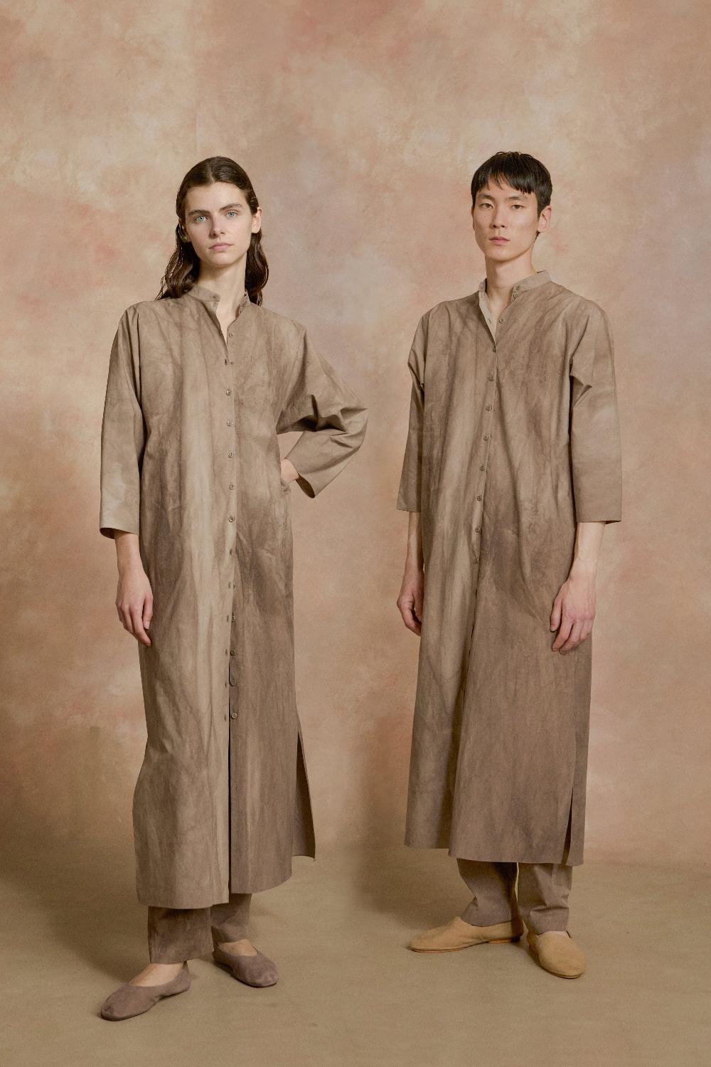 Cortana Ono vestido camisero cacao maltinto En oferta