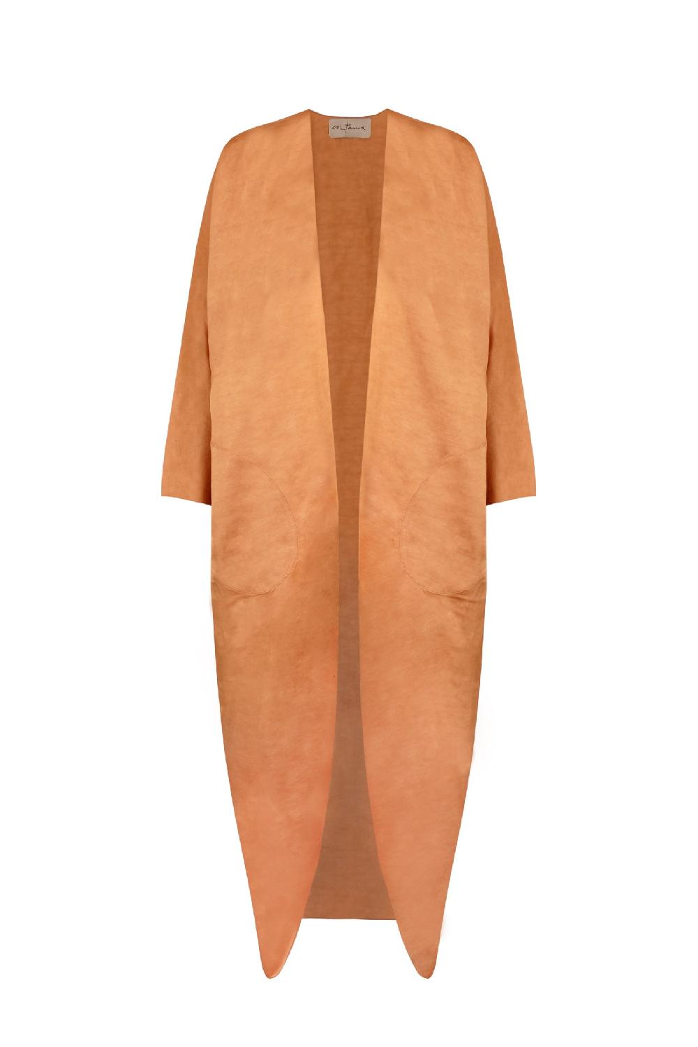 Cortana Paz chaqueta larga mandarina