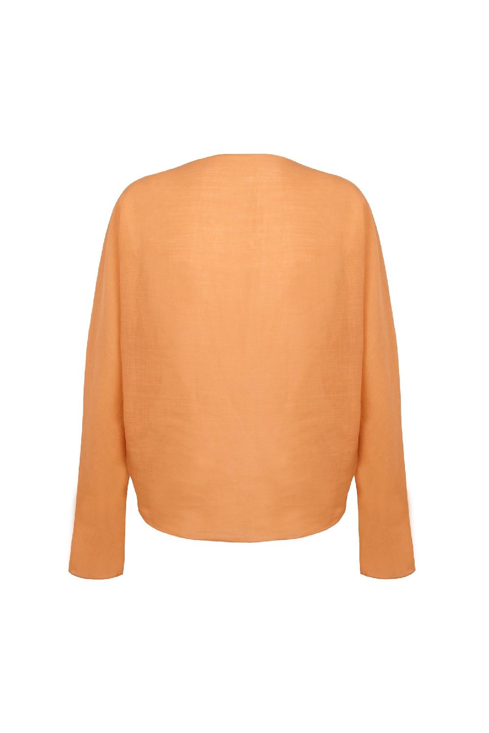 Cortana Yo top de ramio mandarina