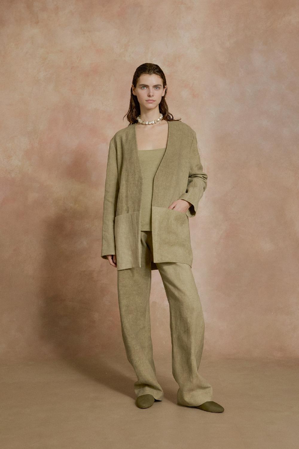Cortana Cali pantalon verde maltinto Gran oferta