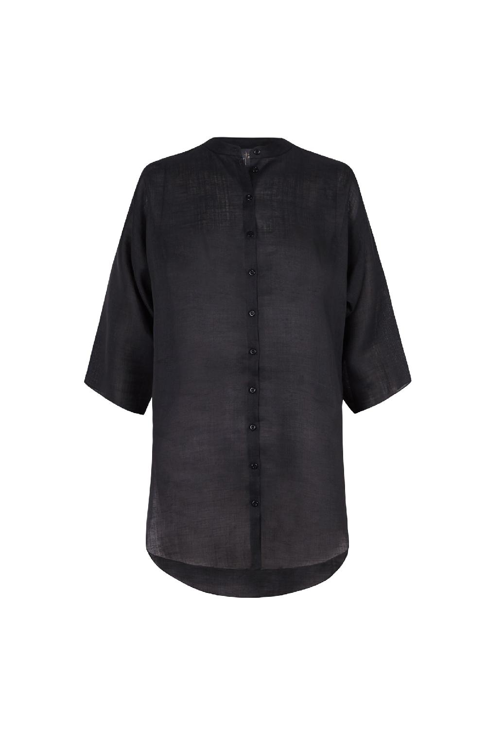Cortana Jules top en ramio gris humo