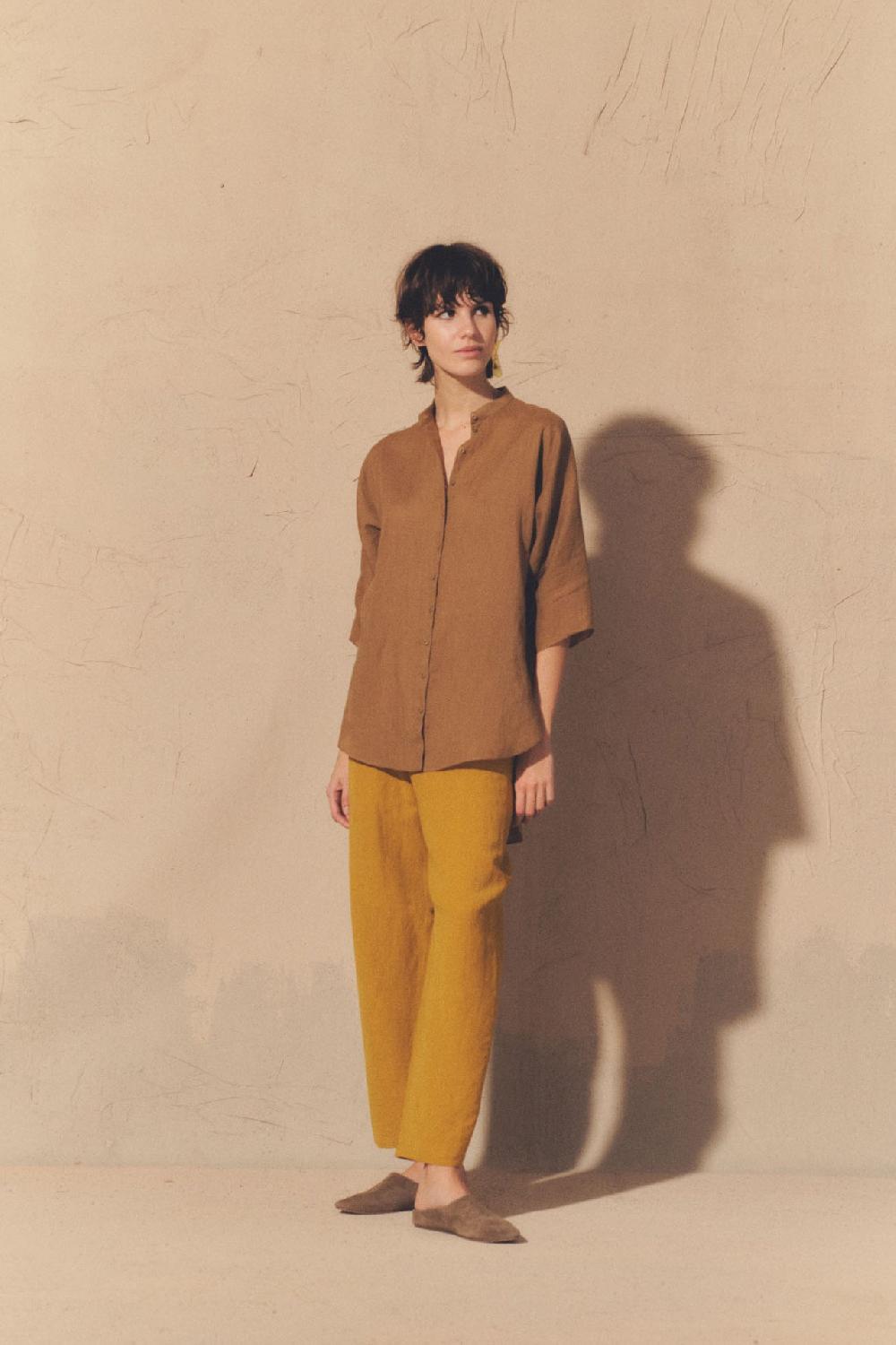 Cortana Jules top en ramio gris humo Rebajas de fábrica