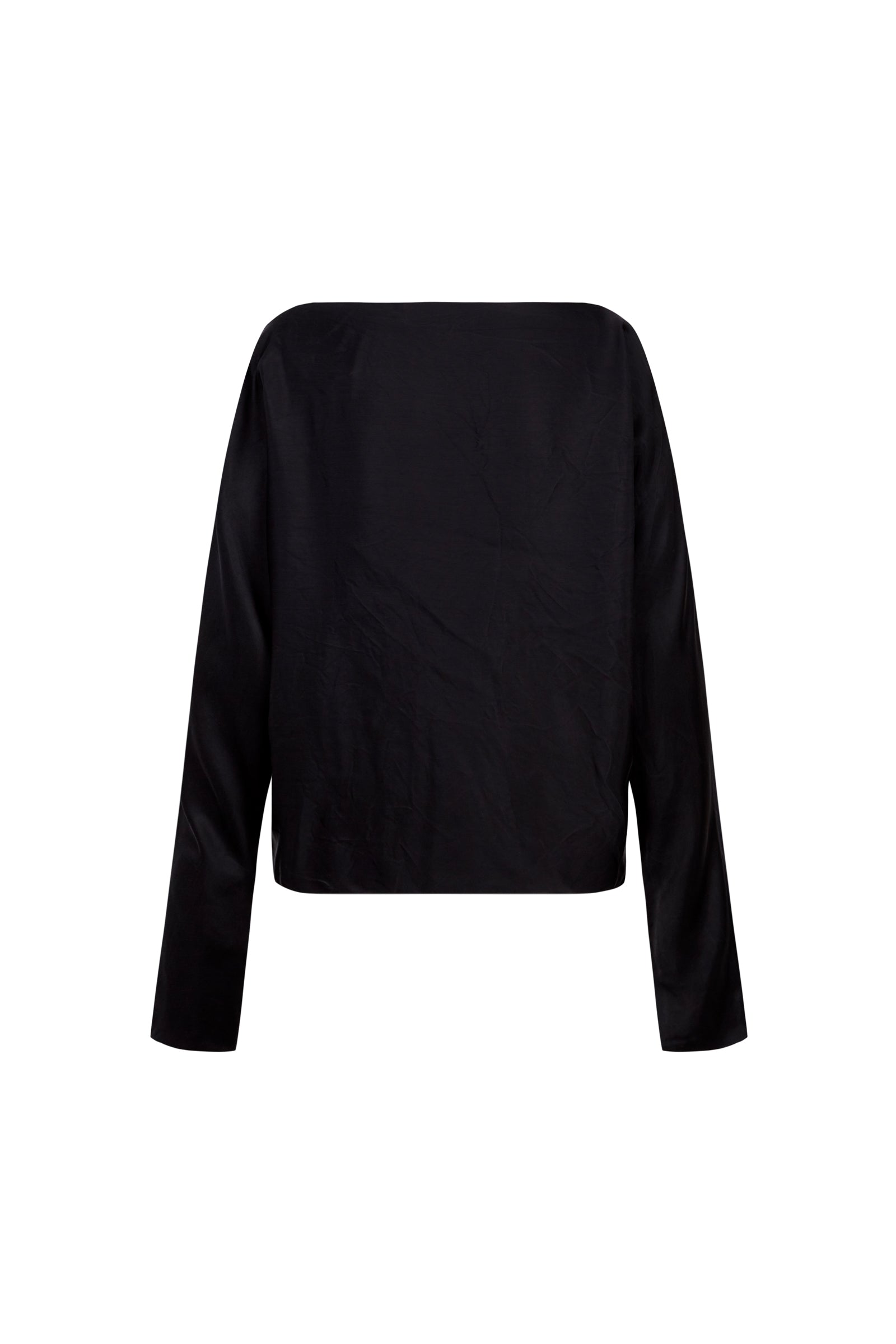 Cortana Oona top en cupro negro Rebajas top