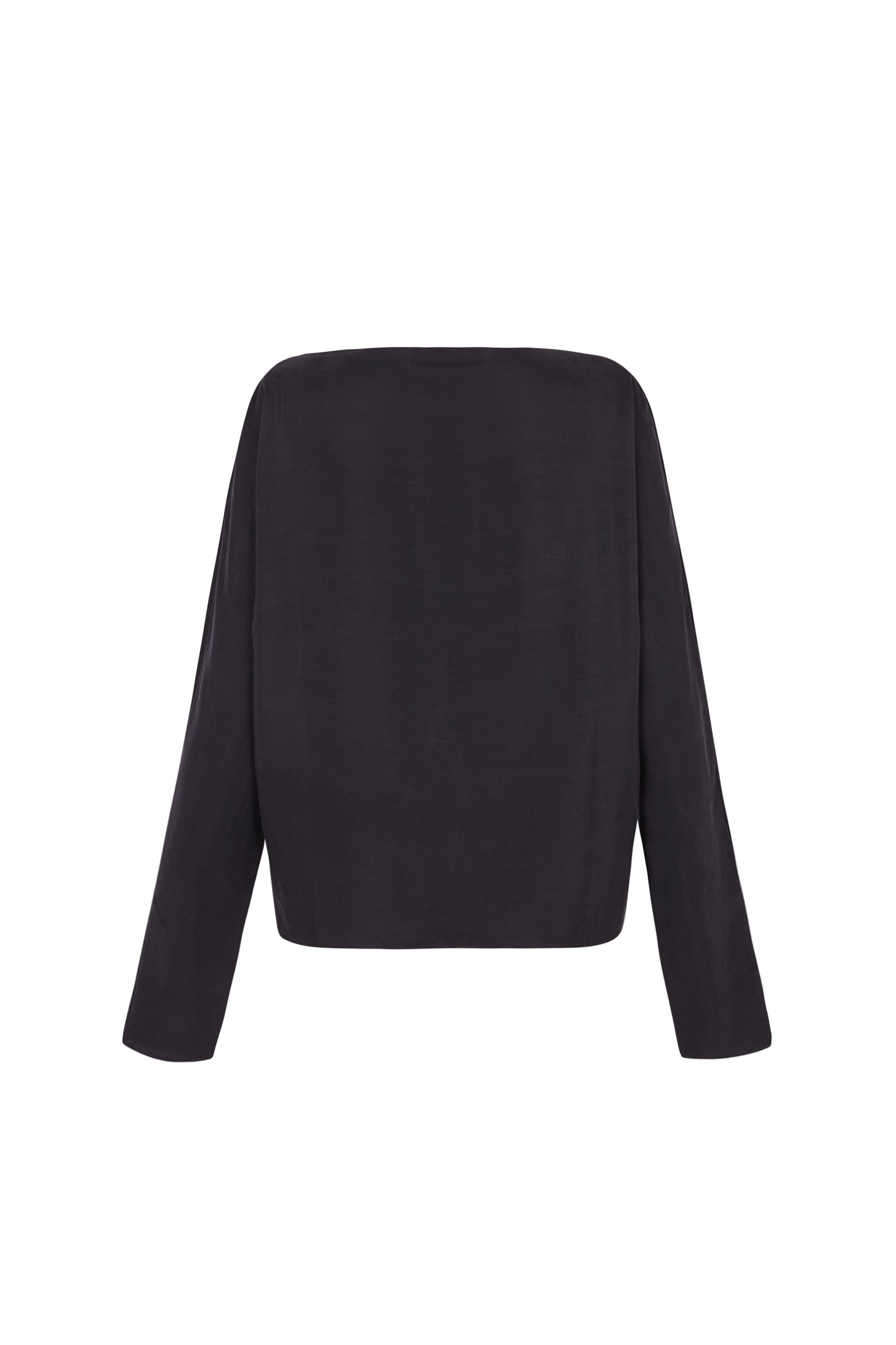 Cortana Pune top en seda gris humo Precio de fábrica