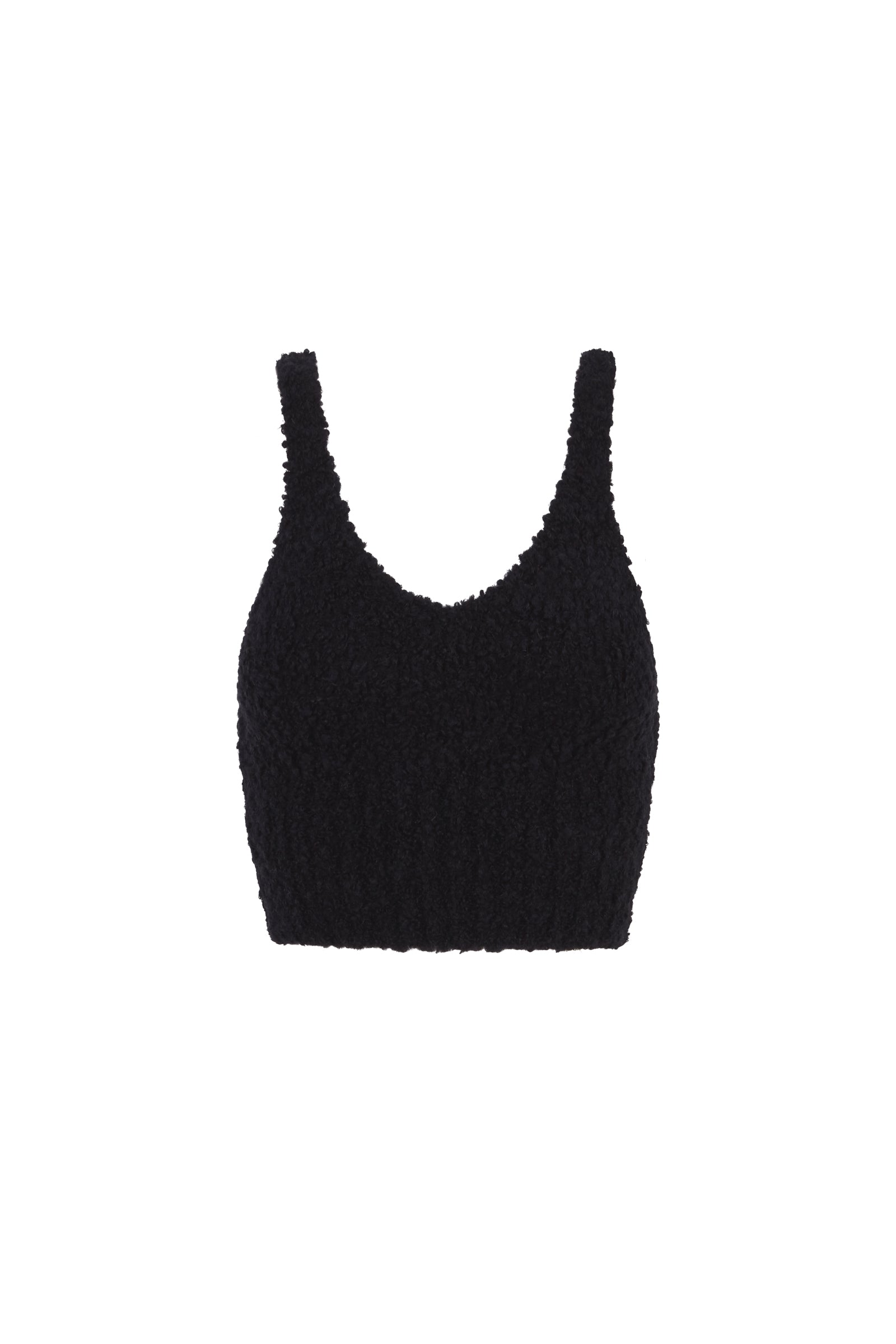 Cortana Tender top en baby camel y seda negra Promoción trimestral