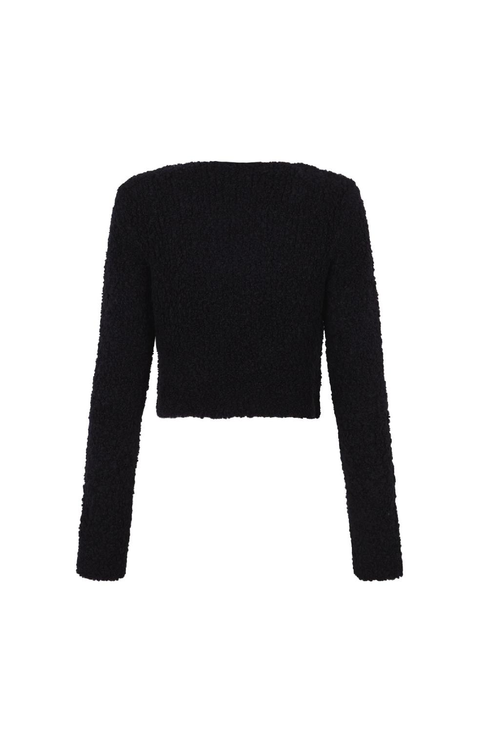 Cortana Tender jersey en baby camel y seda negro Solo queda un día