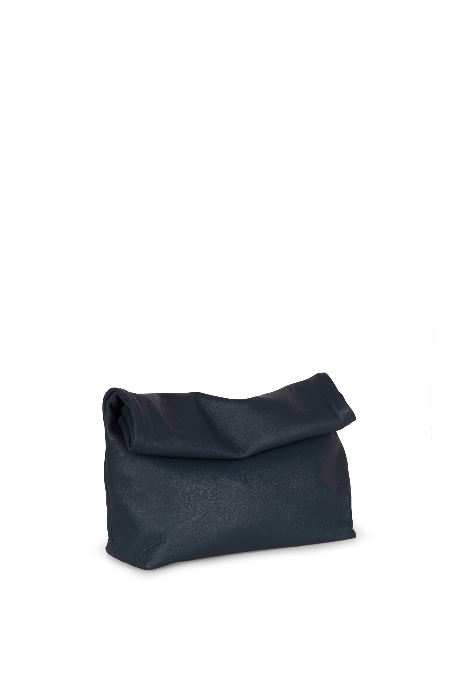 Cortana Delhi S clutch en cuero negro Superdescuento
