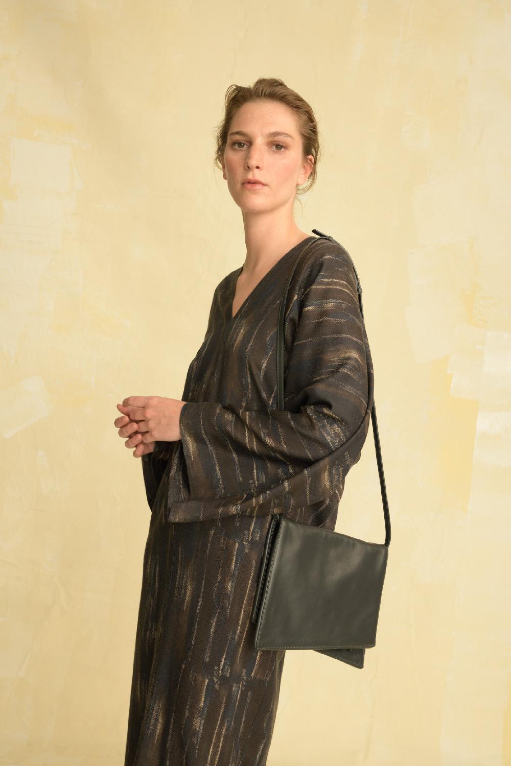 Cortana Modular bolso en cuero negro Libre de impuestos