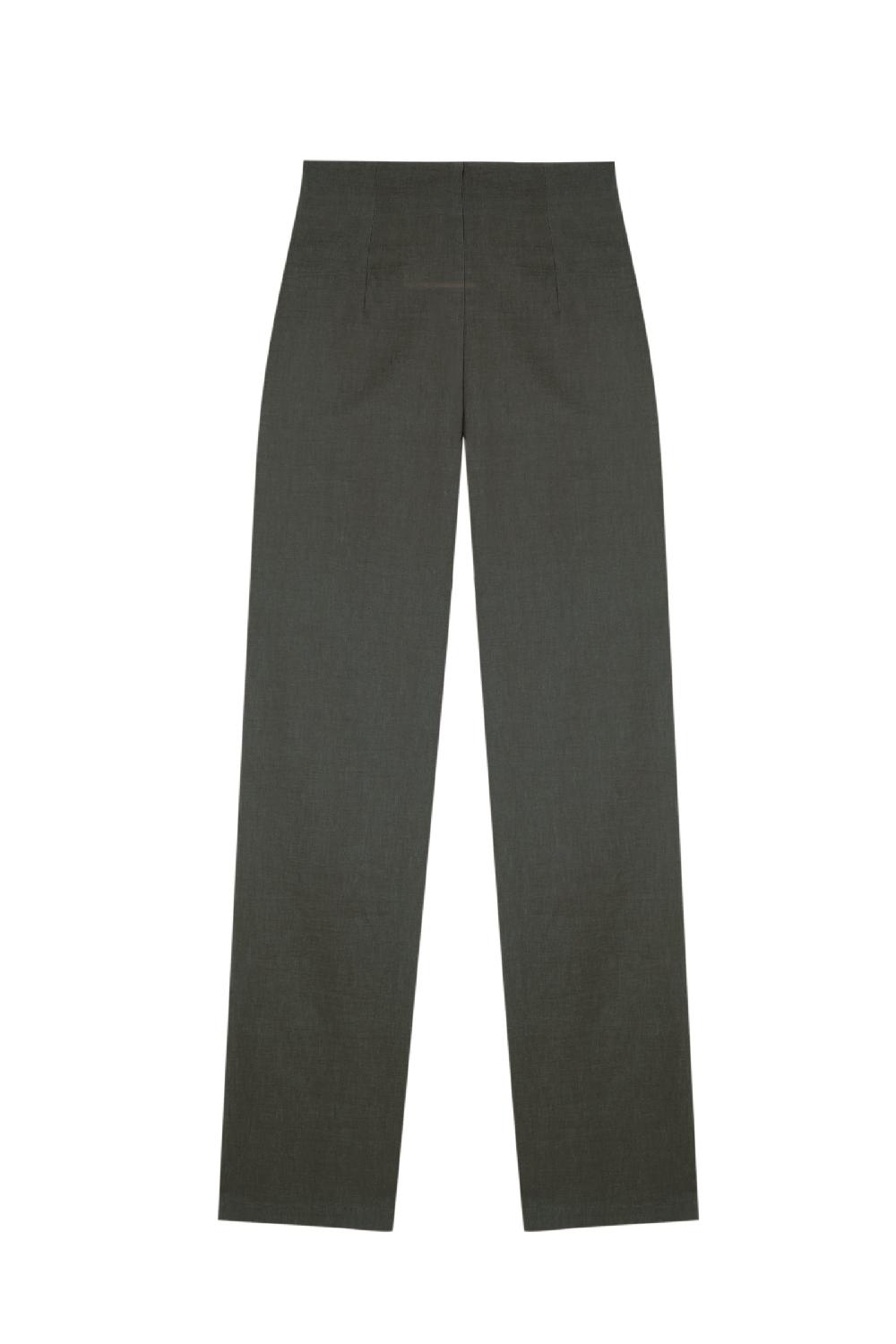 Cortana Mota pantalon recto grafito Venta caliente