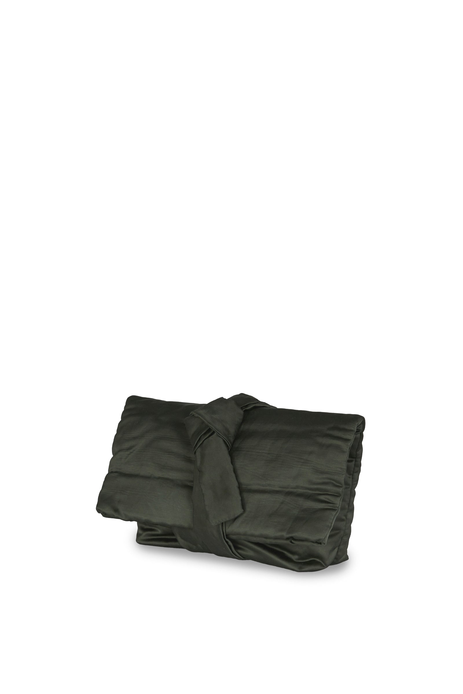 Cortana Delhi S clutch en viscosa y lino grafito Liquidación