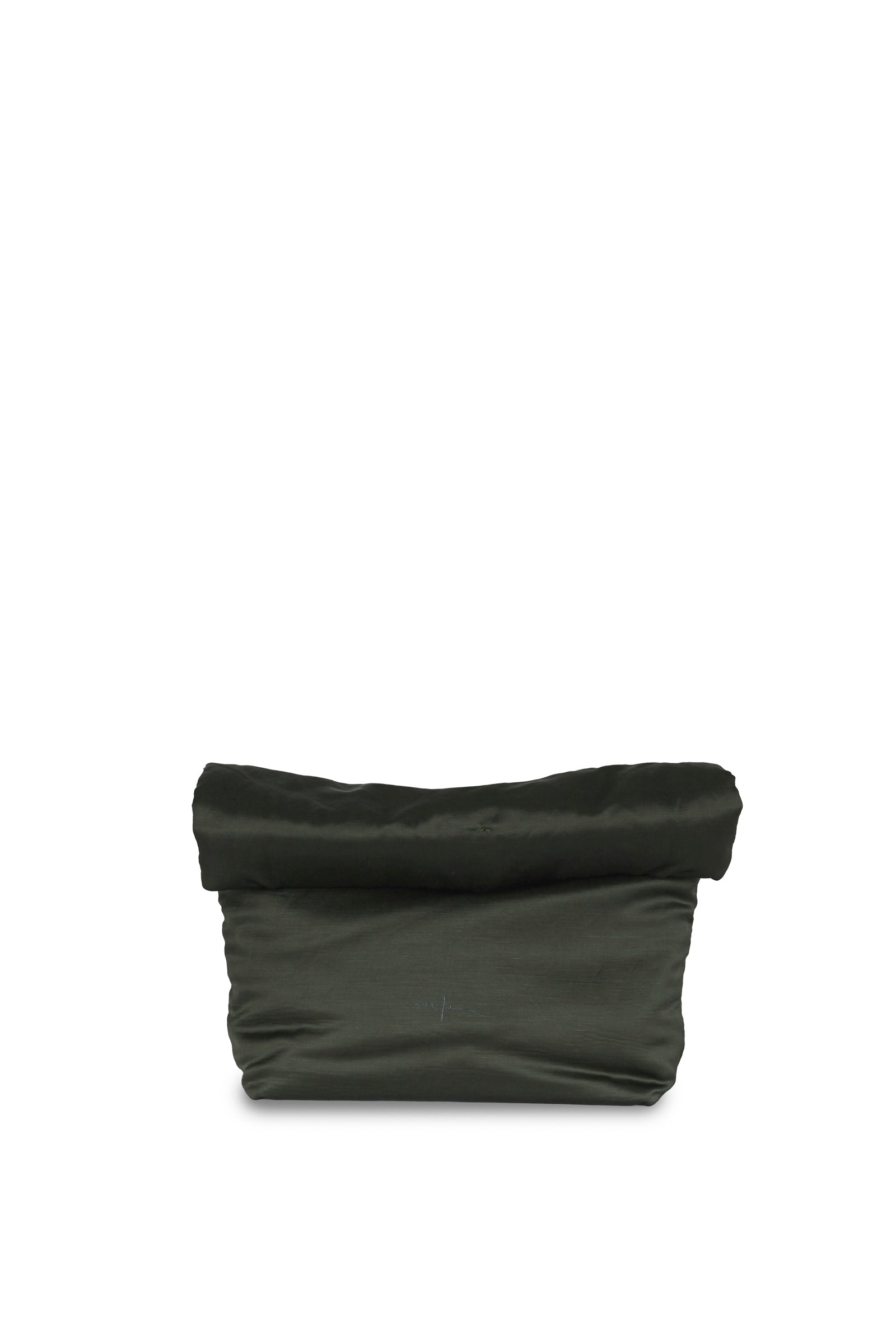 Cortana Delhi S clutch en viscosa y lino grafito Liquidación