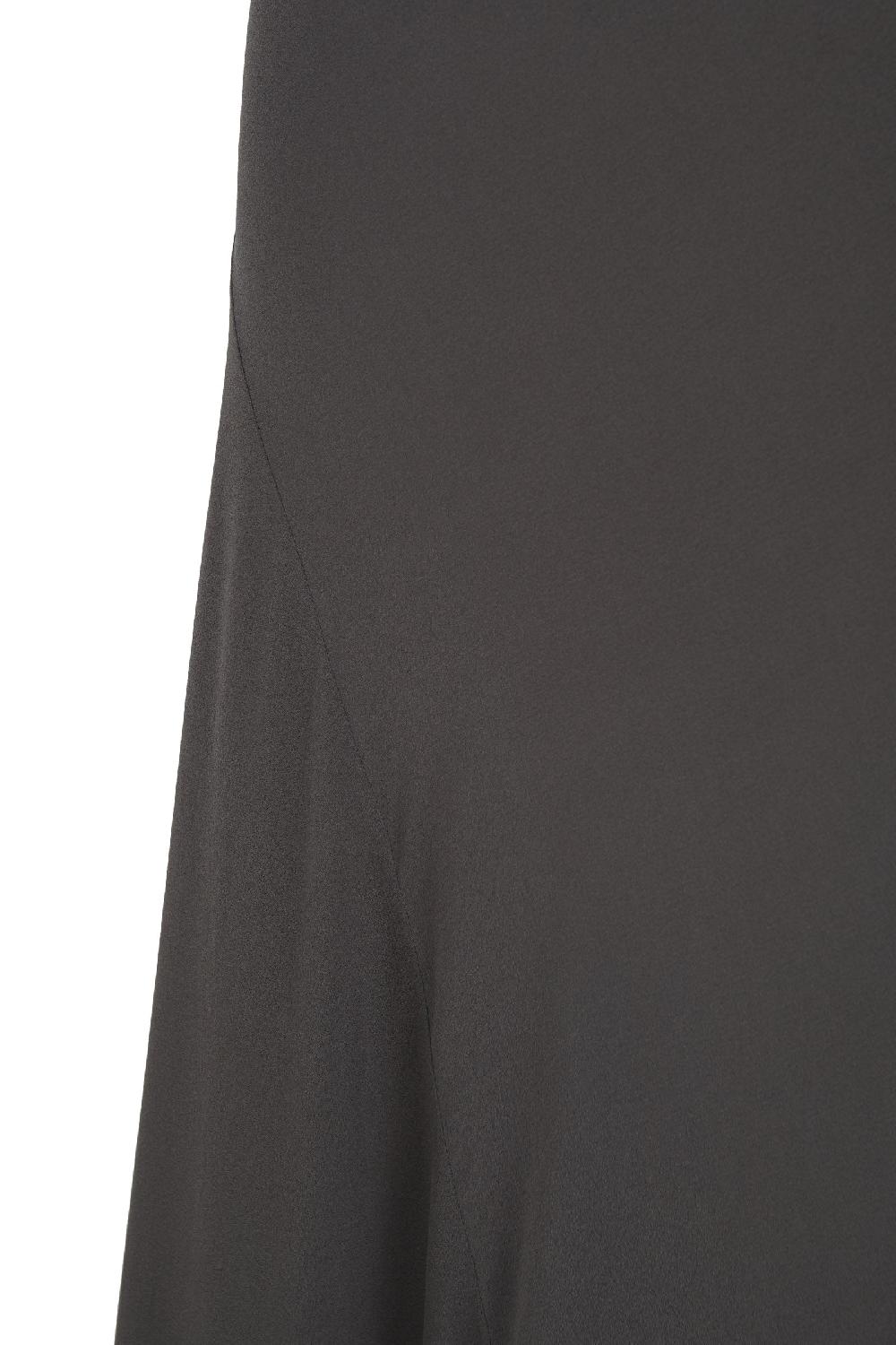 Cortana Sabrina vestido en seda stretch grafito Envío gratis