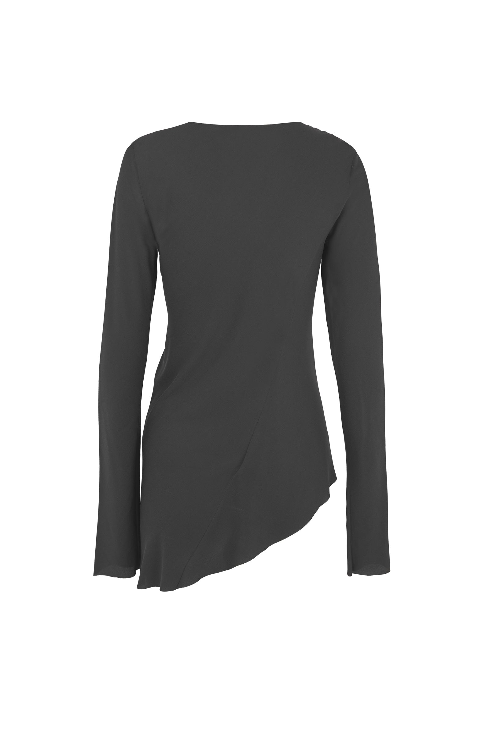 Cortana Sabrina top en seda stretch grafito Oferta especial de fábrica