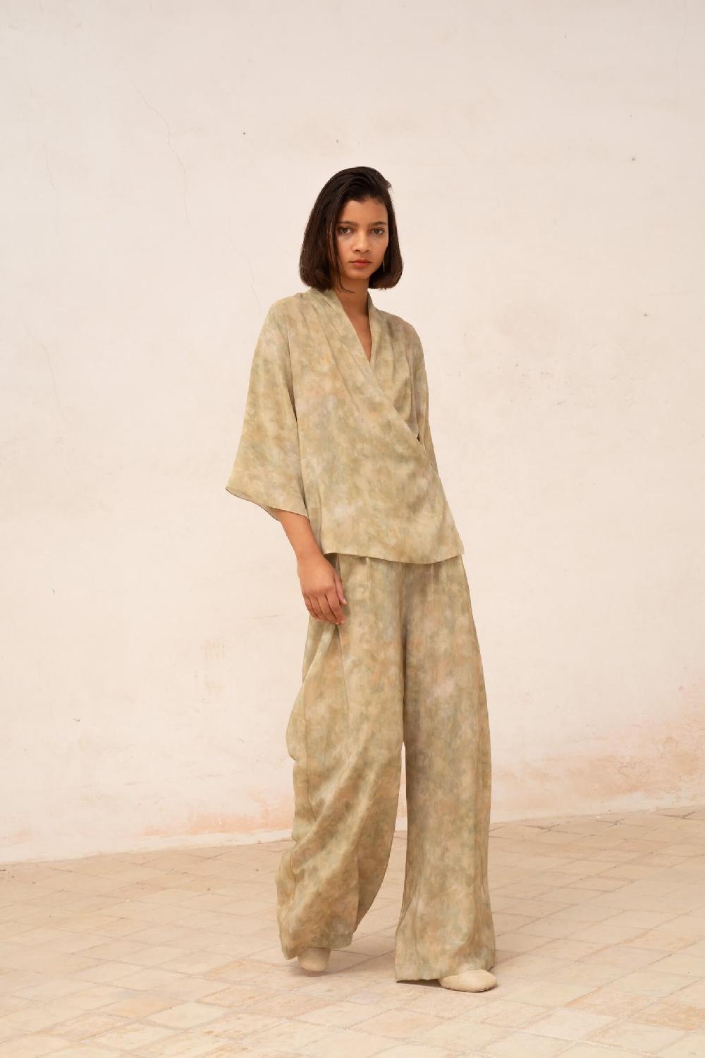 Cortana Ada pantalon en seda hope print Rebajas de fin de temporada
