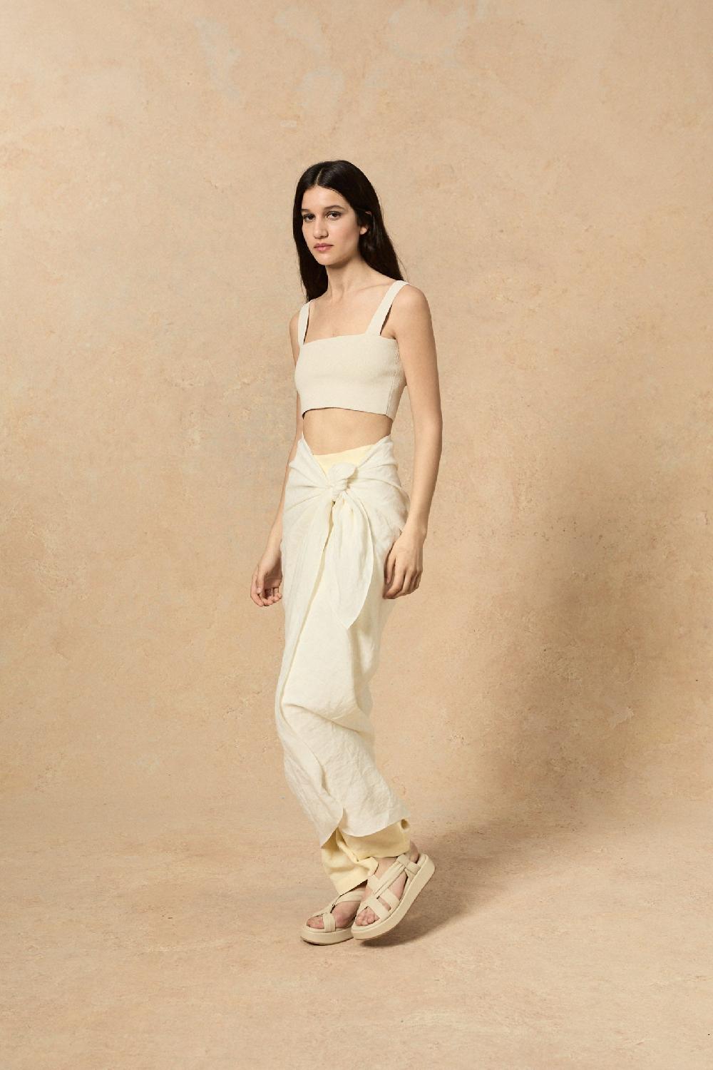 Cortana Bambino top bandeau en punto crudo Rebajas top