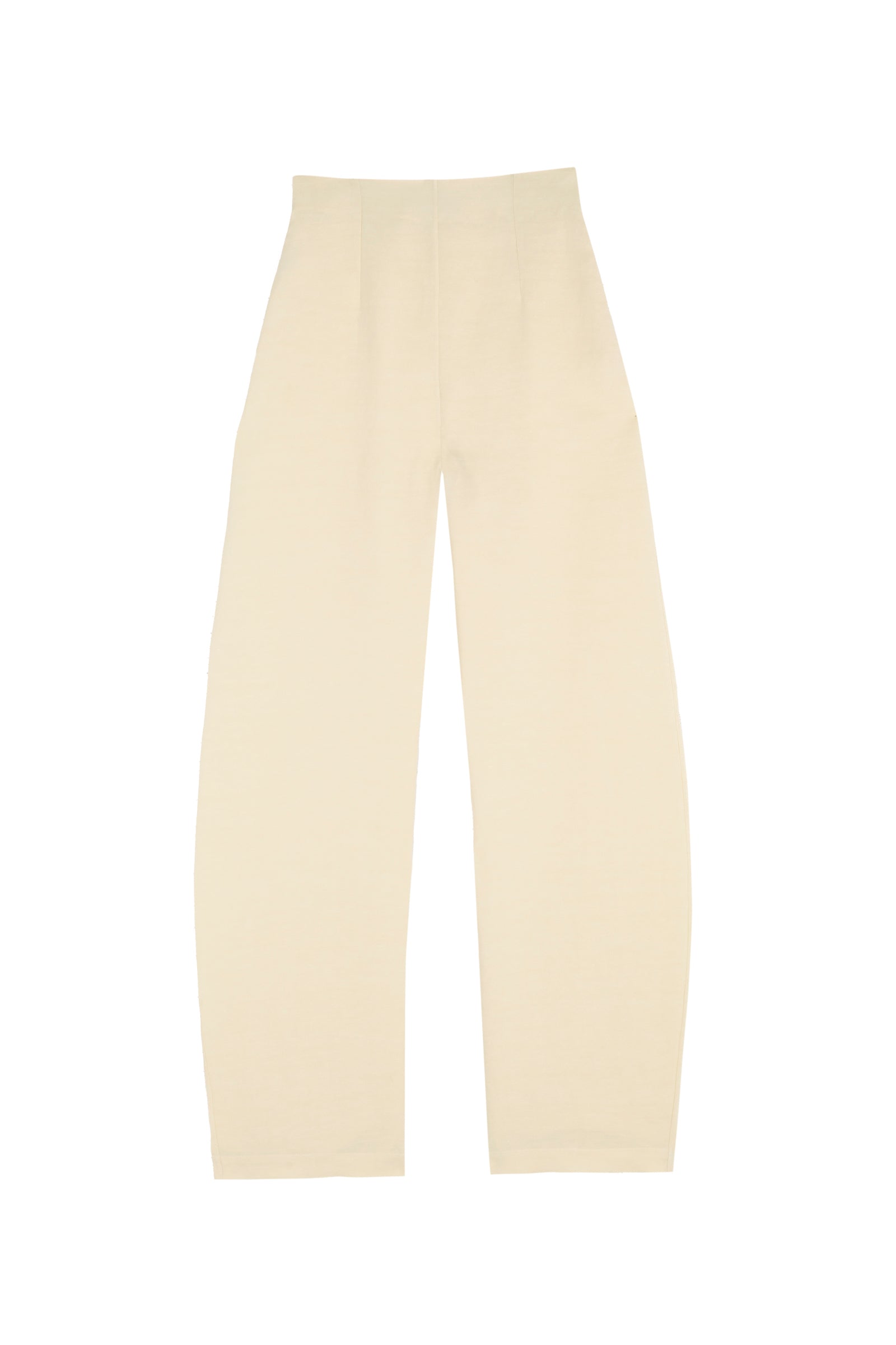 Cortana Fania pantalon en lino y viscosa vainilla