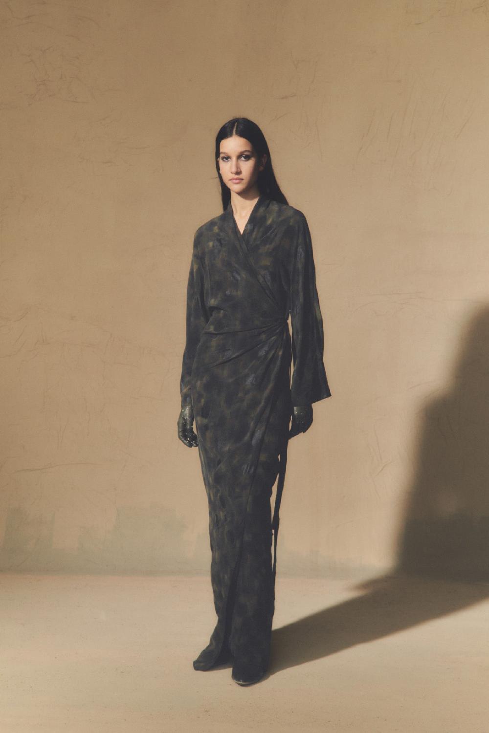 Cortana Karlie vestido en seda klimt print Descuentos del mes
