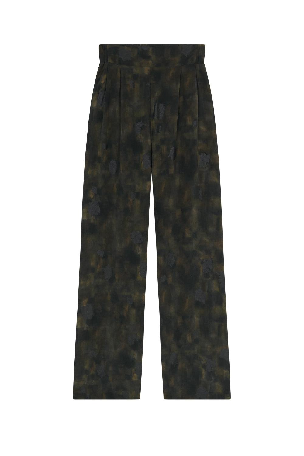 Cortana Karlie pantalón en seda klimt print