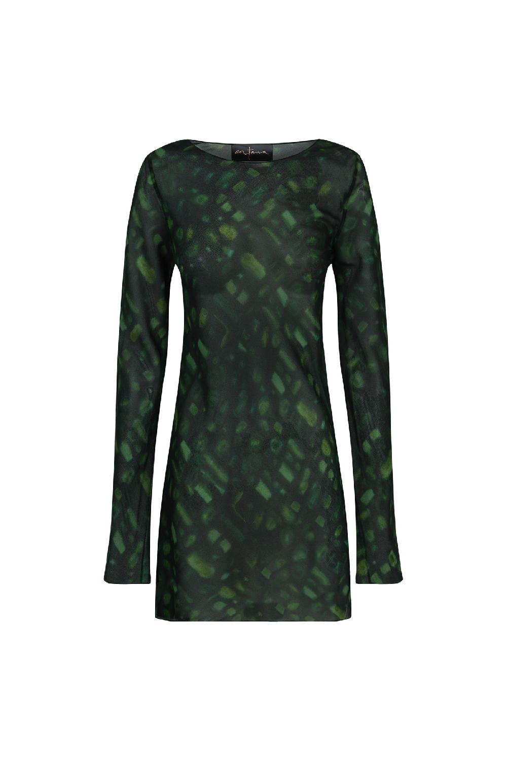 Cortana Paris top en seda sonora print