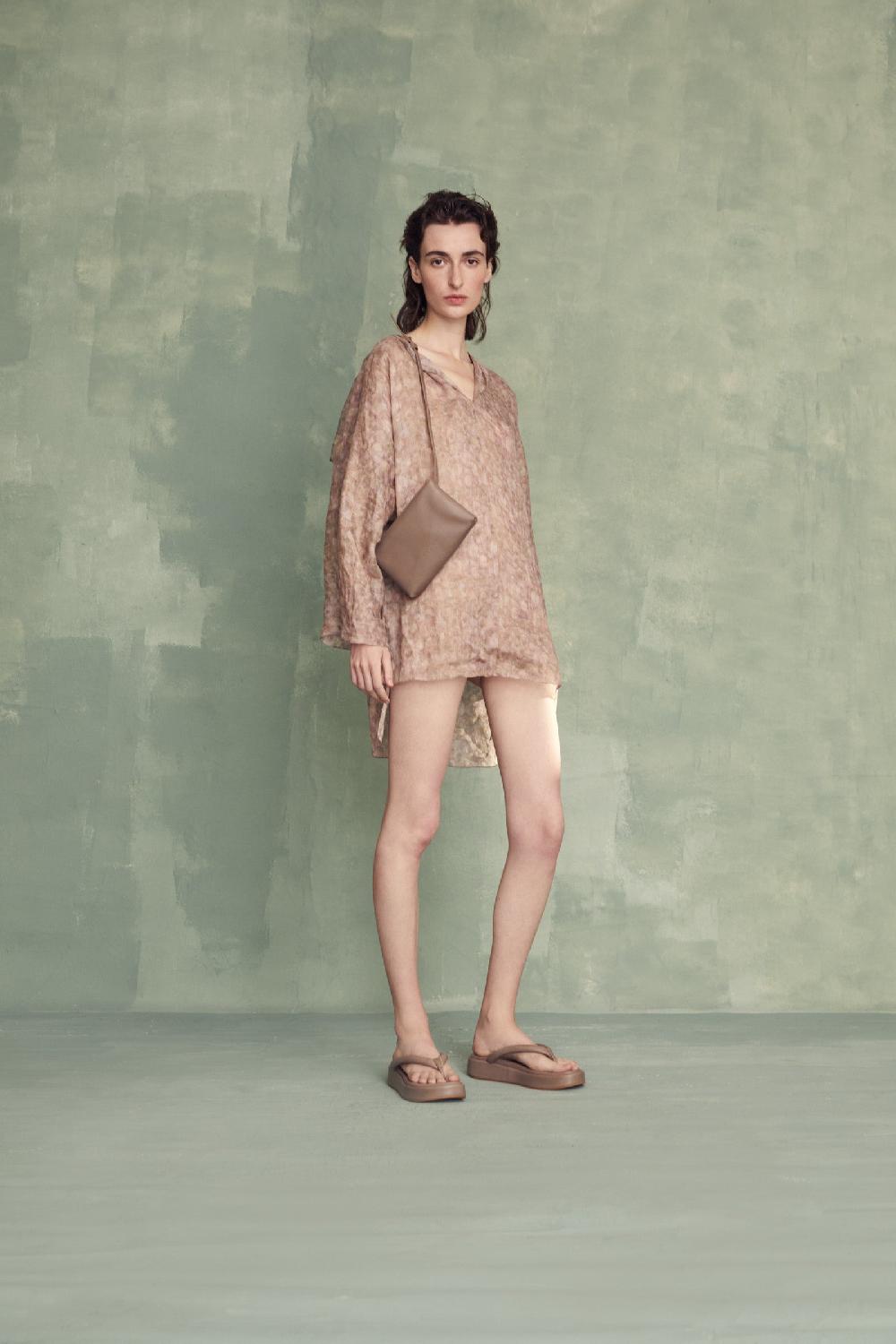 Cortana Petra riñonera en cuero beige Tienda
