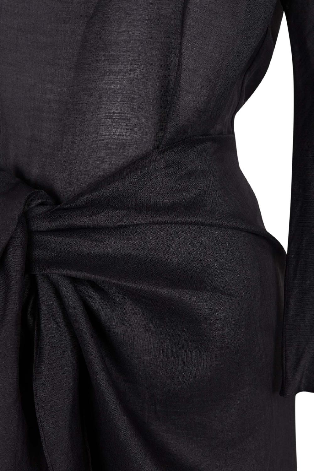 Cortana June vestido en ramio gris humo Oferta especial de fábrica