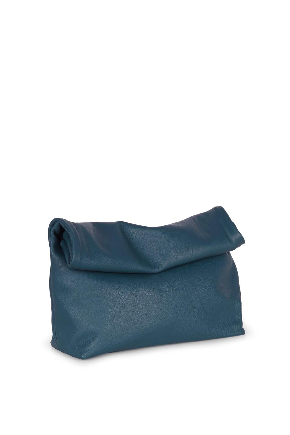 Cortana Delhi L clutch grande en cuero verde océano En oferta