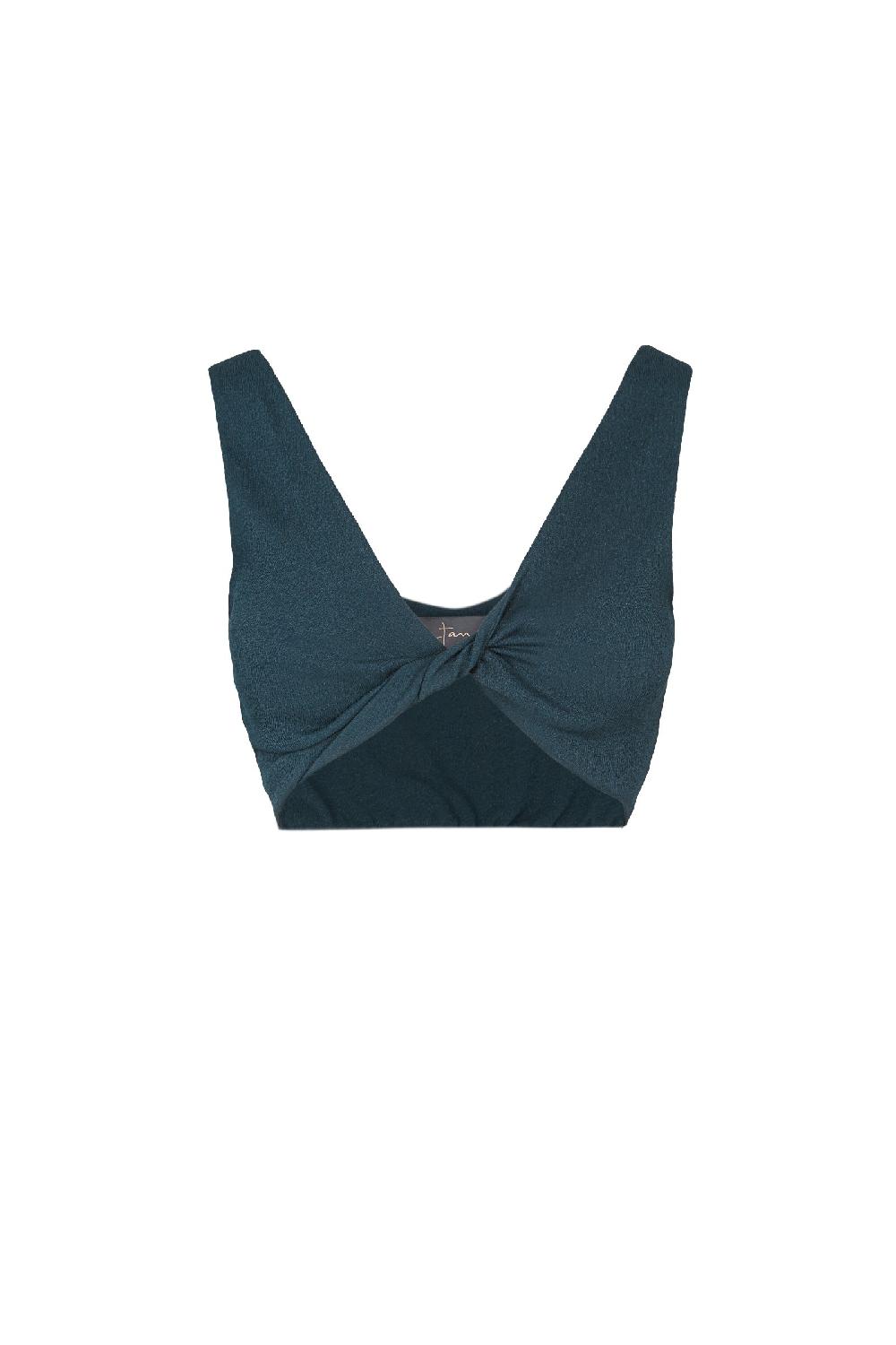 Cortana Fiona crop top azul