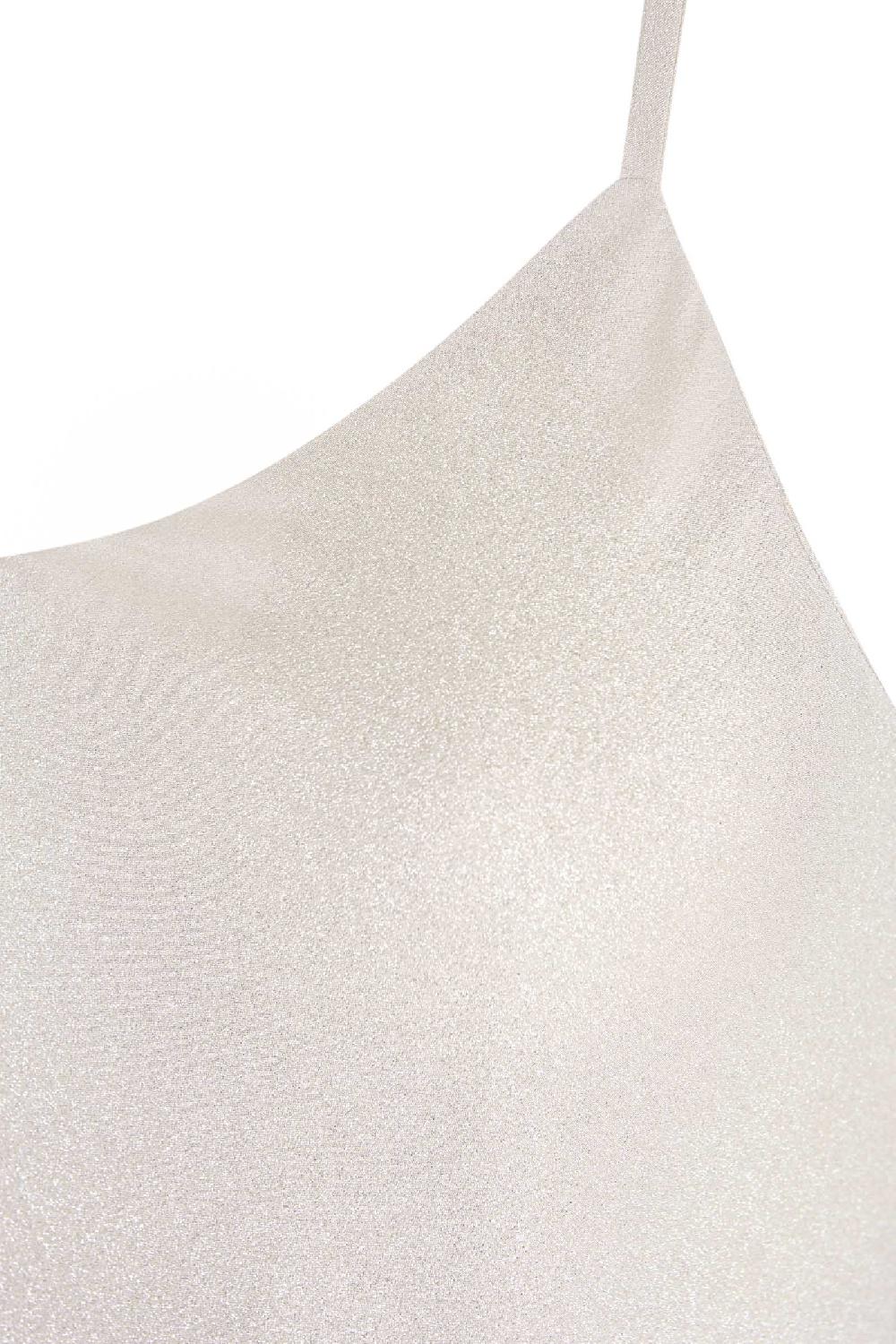 Cortana Lili vestido en seda plata metalizada Ofertas especiales