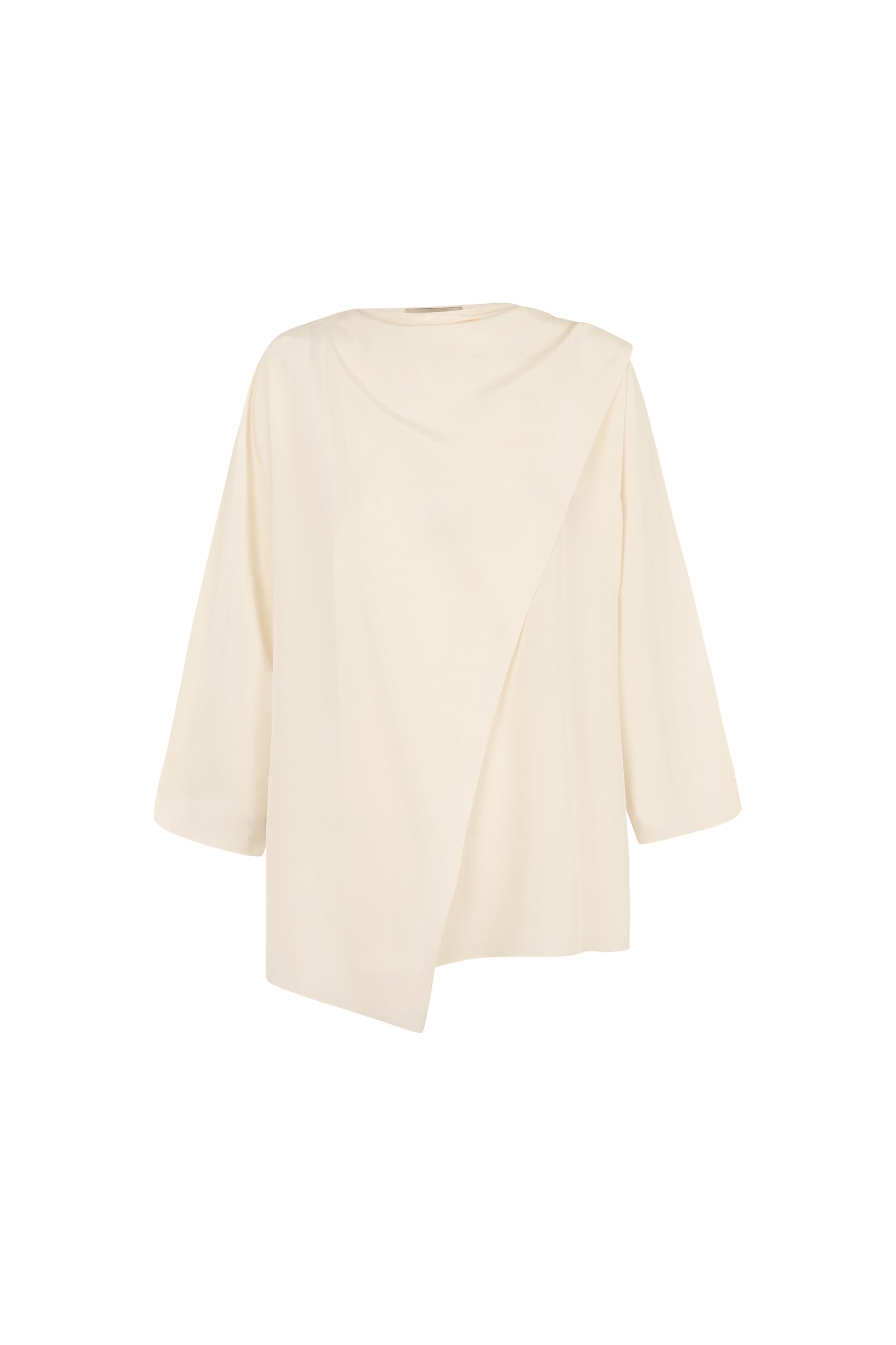 Cortana Claire blusa en seda marfil