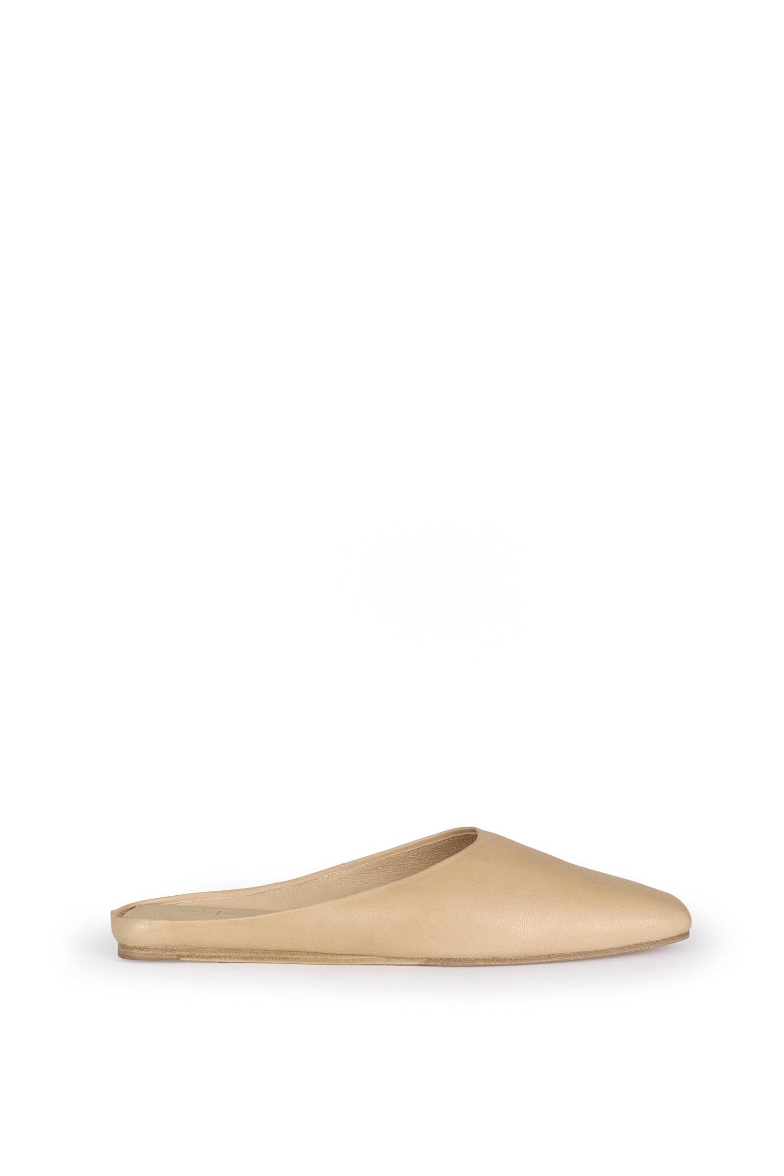 Cortana Jackie mule en cuero beige