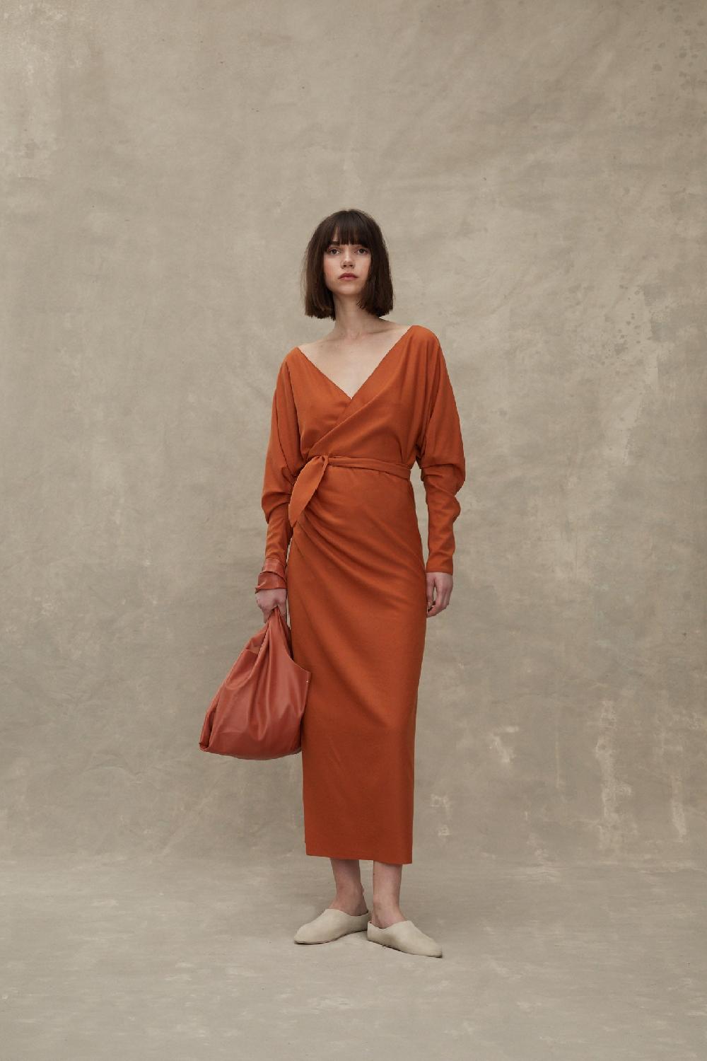 Cortana U S bolso pequeño en cuero naranja Descuento