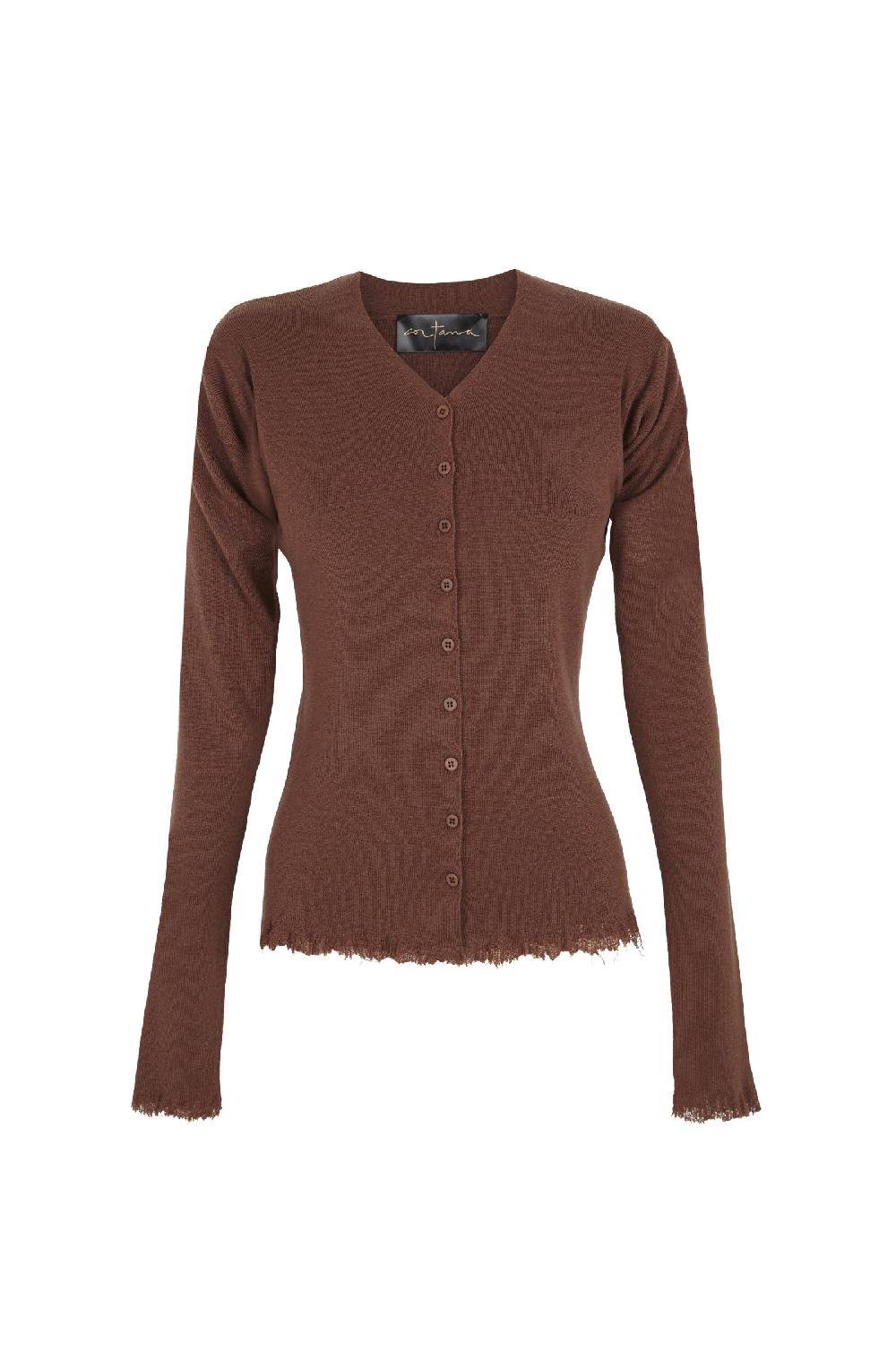 Cortana Ojala cardigan de lana y cachemir blush