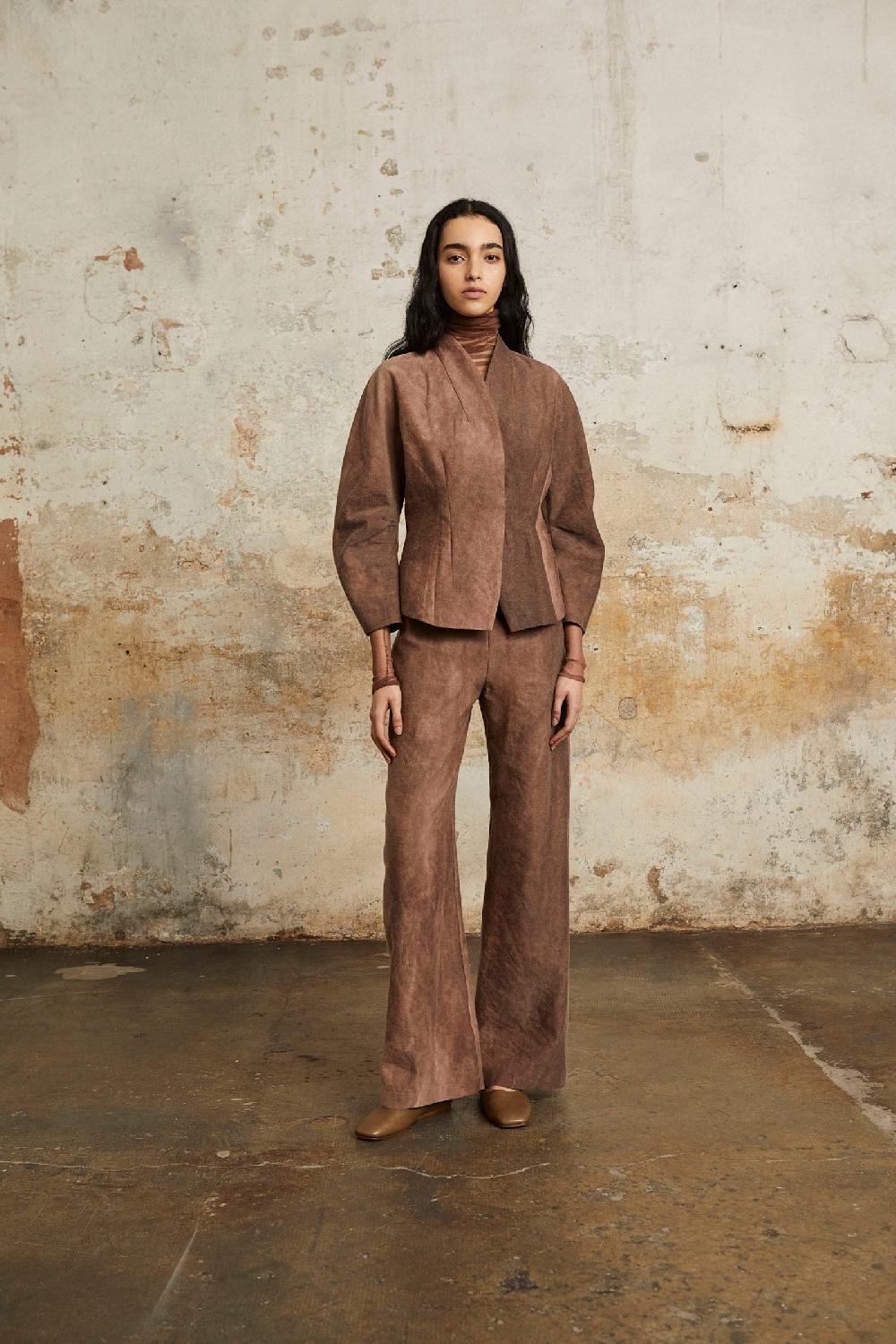 Cortana Ruth chaqueta entallada fade clay Mejor oferta