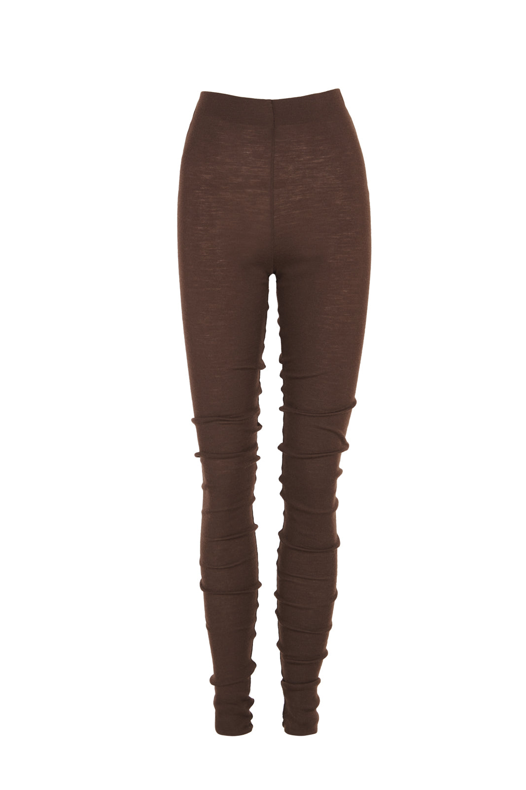 Cortana Genie leggings de lana virgen caoba