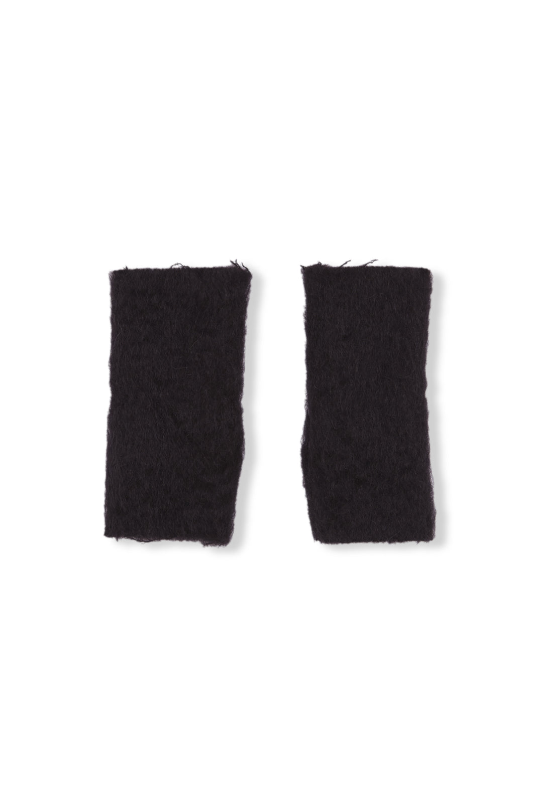 Cortana Ciel mitones de mohair negro