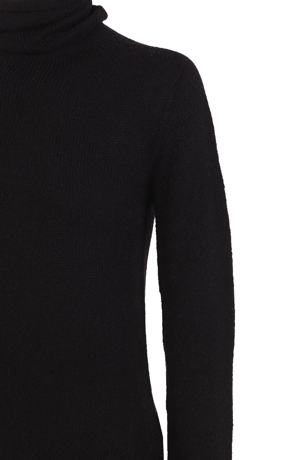 Cortana Snow jersey de cuello alto en lana y cachemir negro En oferta