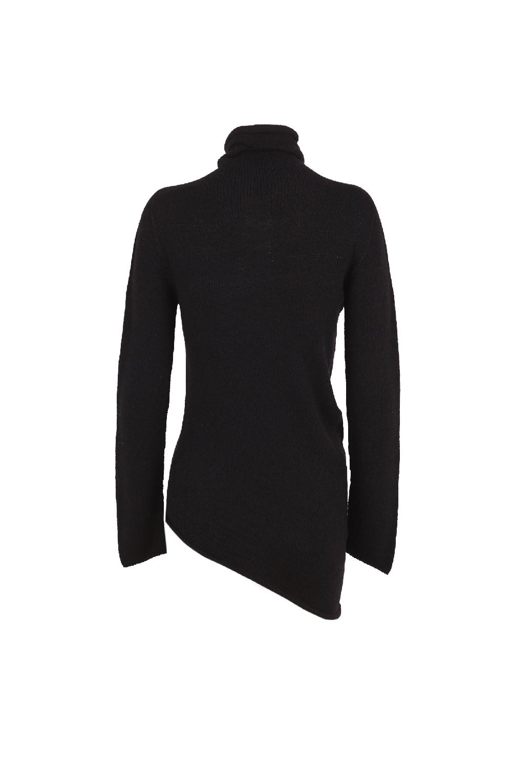 Cortana Snow jersey de cuello alto en lana y cachemir negro En oferta