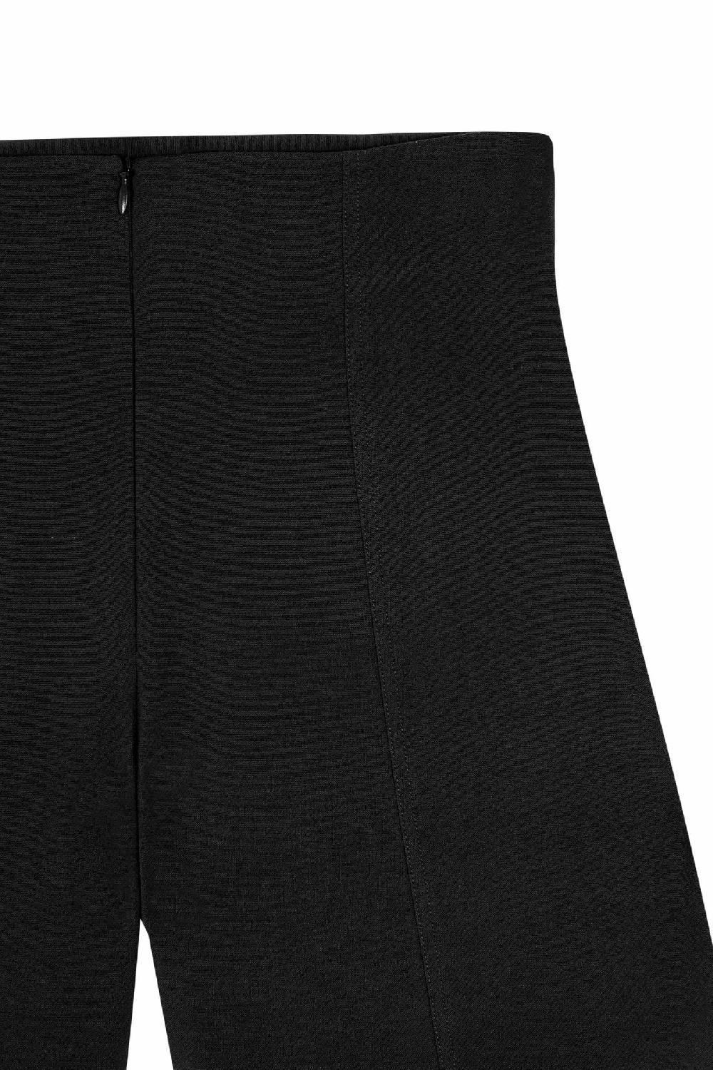 Cortana Bawa pantalon de talle alto negro Rebajas de fábrica