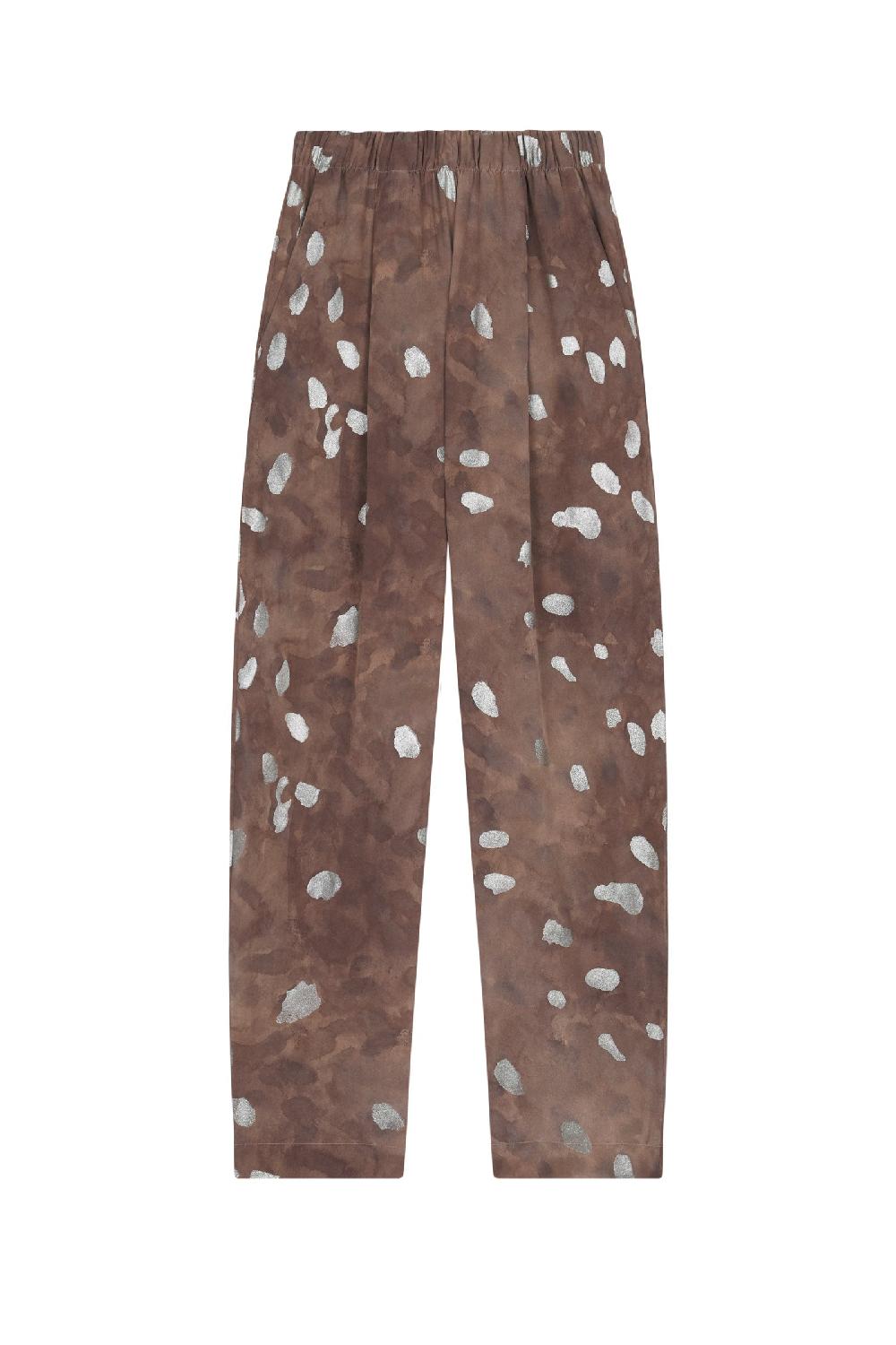 Cortana Alina pantalón en seda shita print
