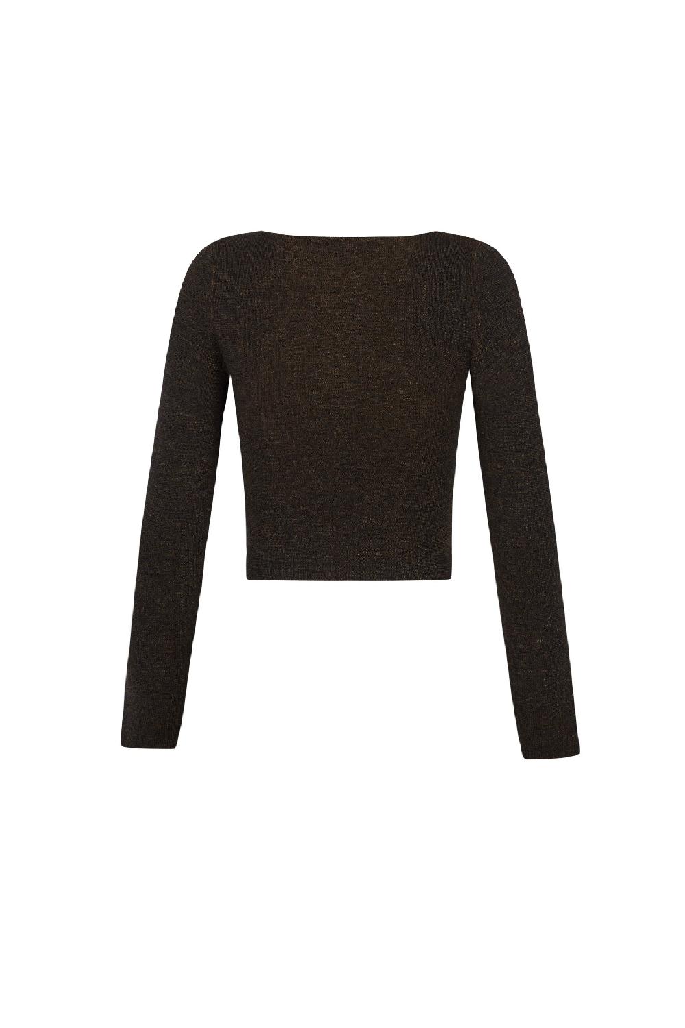 Cortana Kai jersey de cachemir marrón melange COMPRAR AHORA