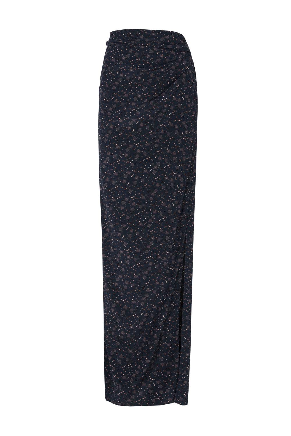 Cortana Iman falda en seda stretch hedy print