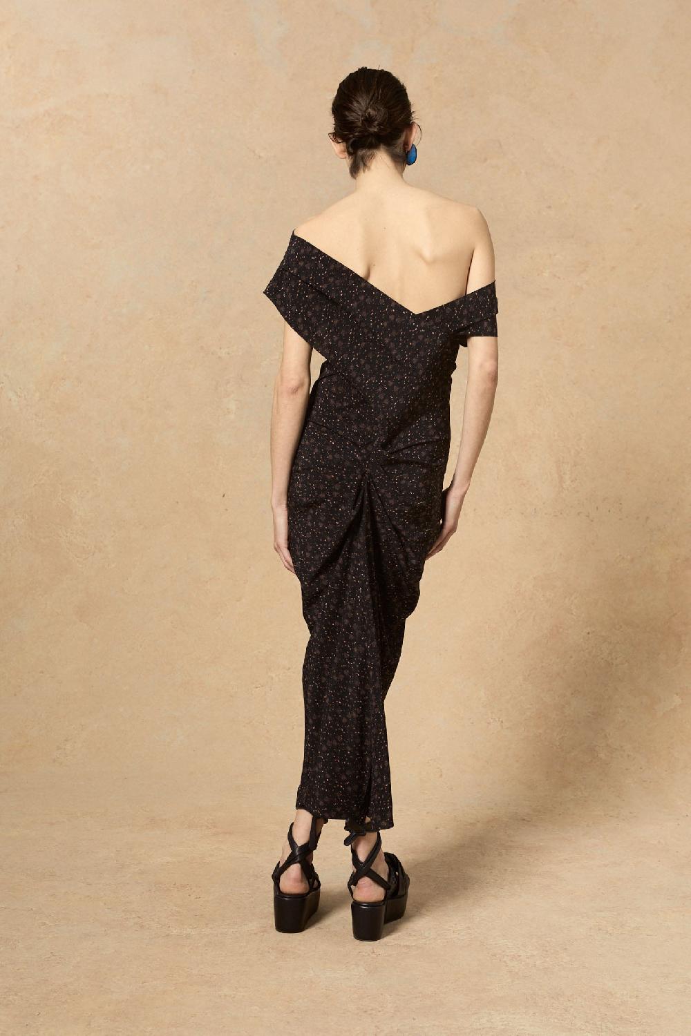 Cortana Camaron vestido en seda stretch hedy print Envío internacional gratuito