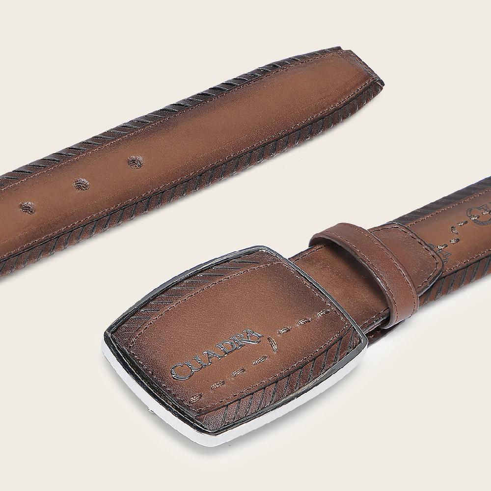 Cuadra Cinturón en piel genuina para caballero Oferta especial de fábrica