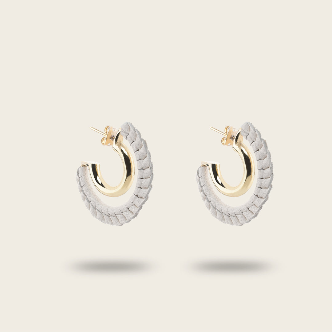 Cuadra Arracadas en piel genuina para dama Oferta exclusiva